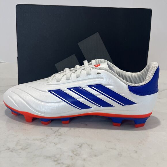 Adidas NEW Copa Pure 2 Club FG J Soccer Cleats White  Blue Solar Red Sz 6 Junior - Picture 5 of 12